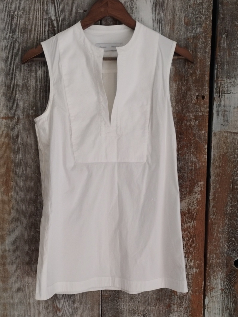 Proenza Schouler White Sleeveless Tunic Top